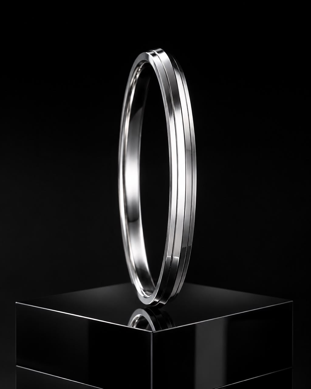 Men’s Double Line Premium Stainless Steel Kada