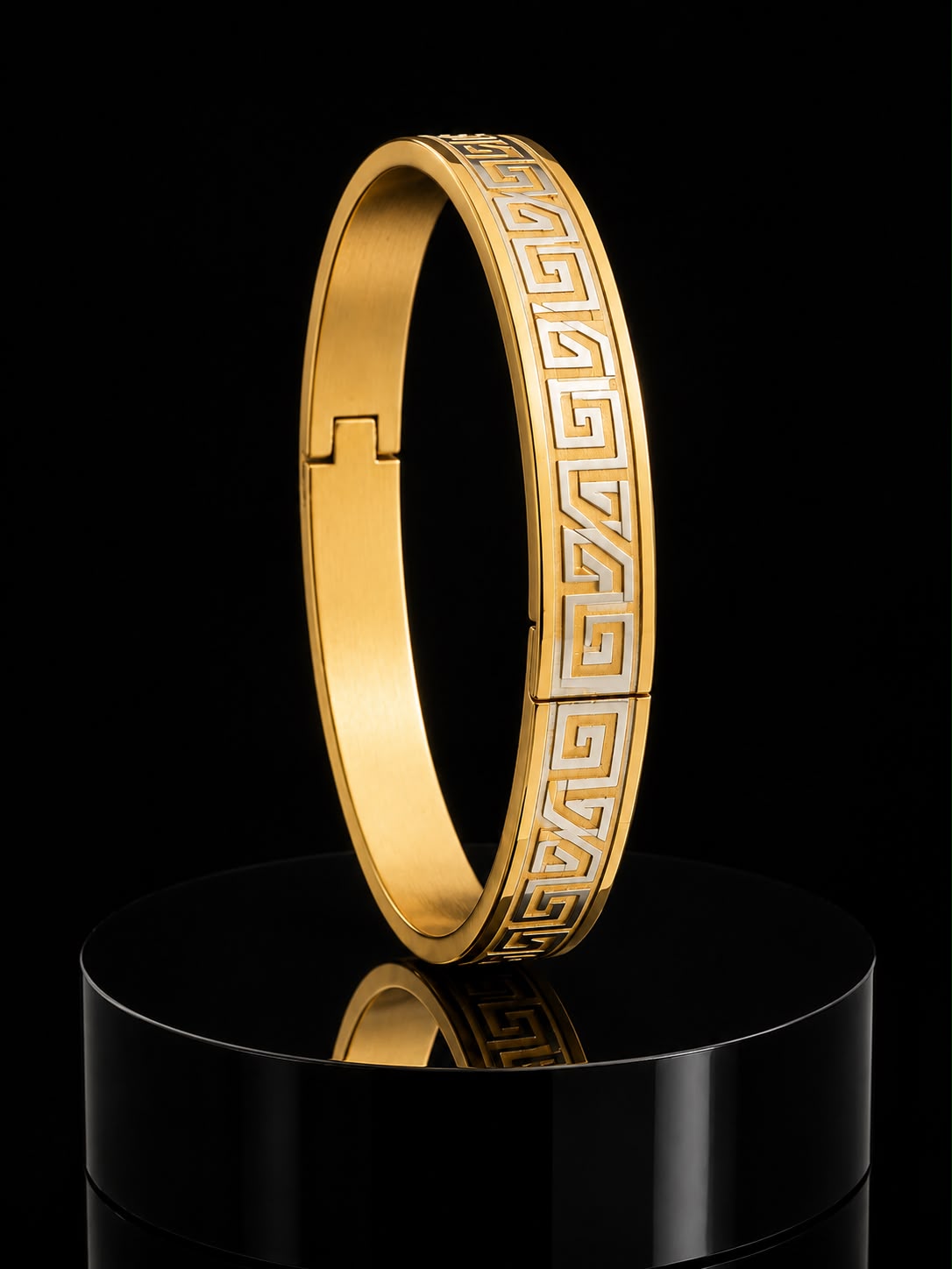 Golden Harmony Textured Openable Kada