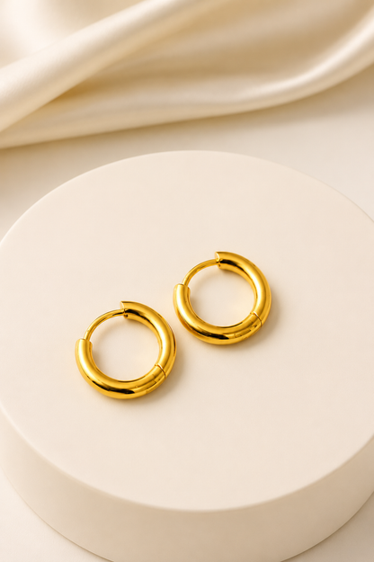 Classic Golden Hoop Earrings