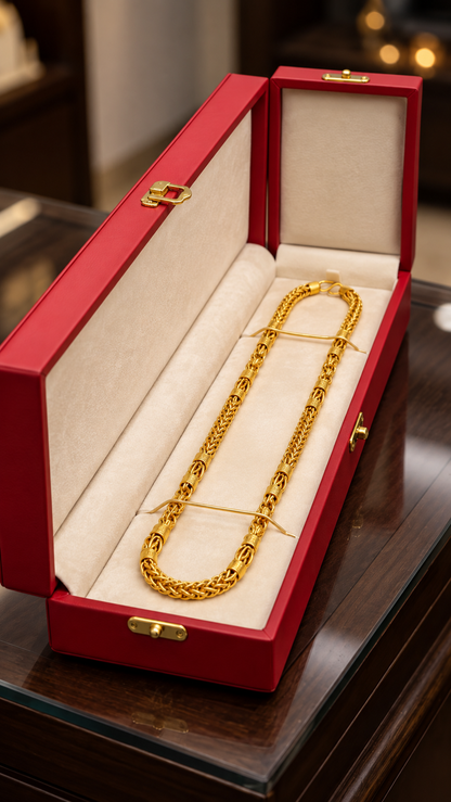 Royal Braided Gold-Tone Chain