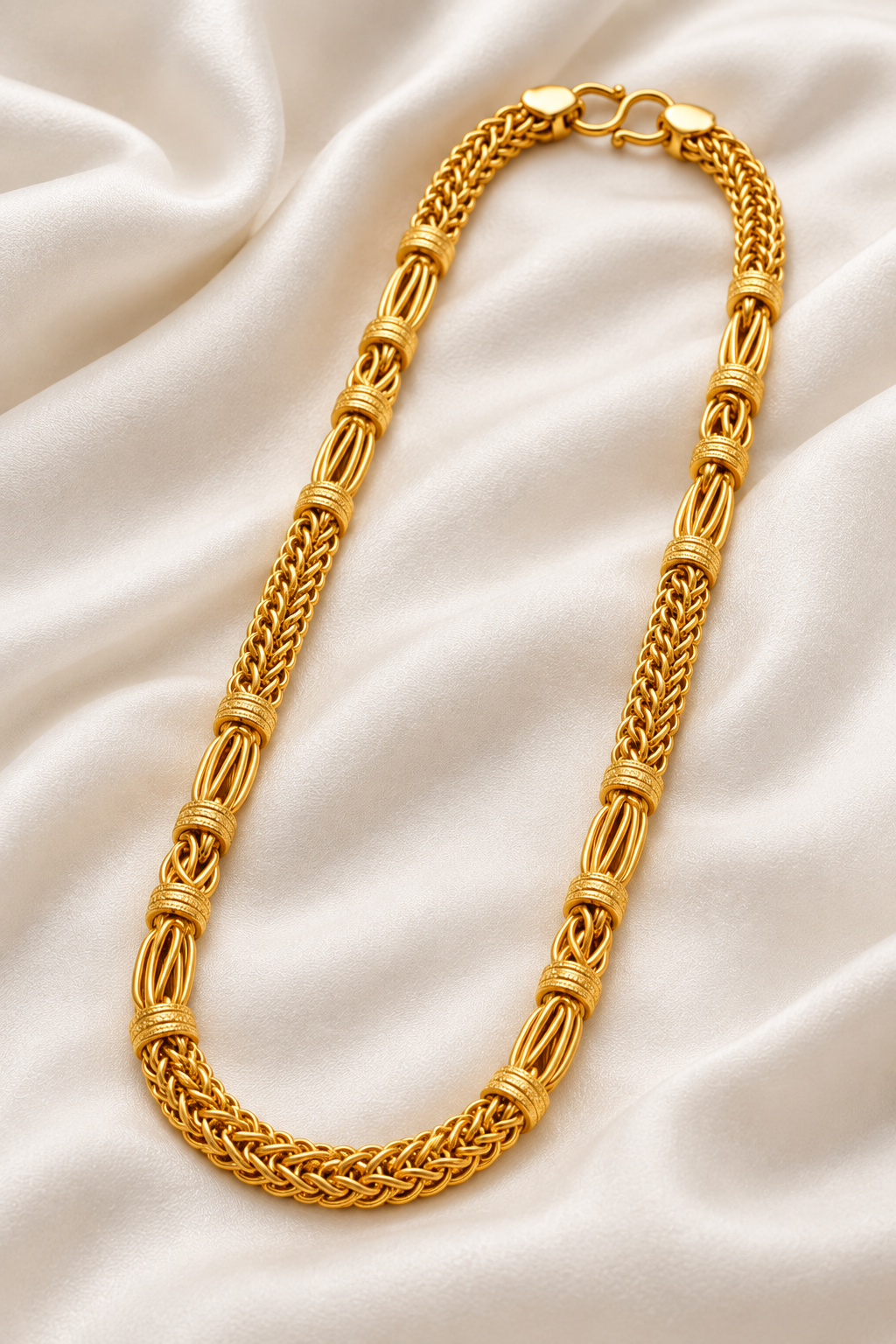 Royal Braided Gold-Tone Designer Chain