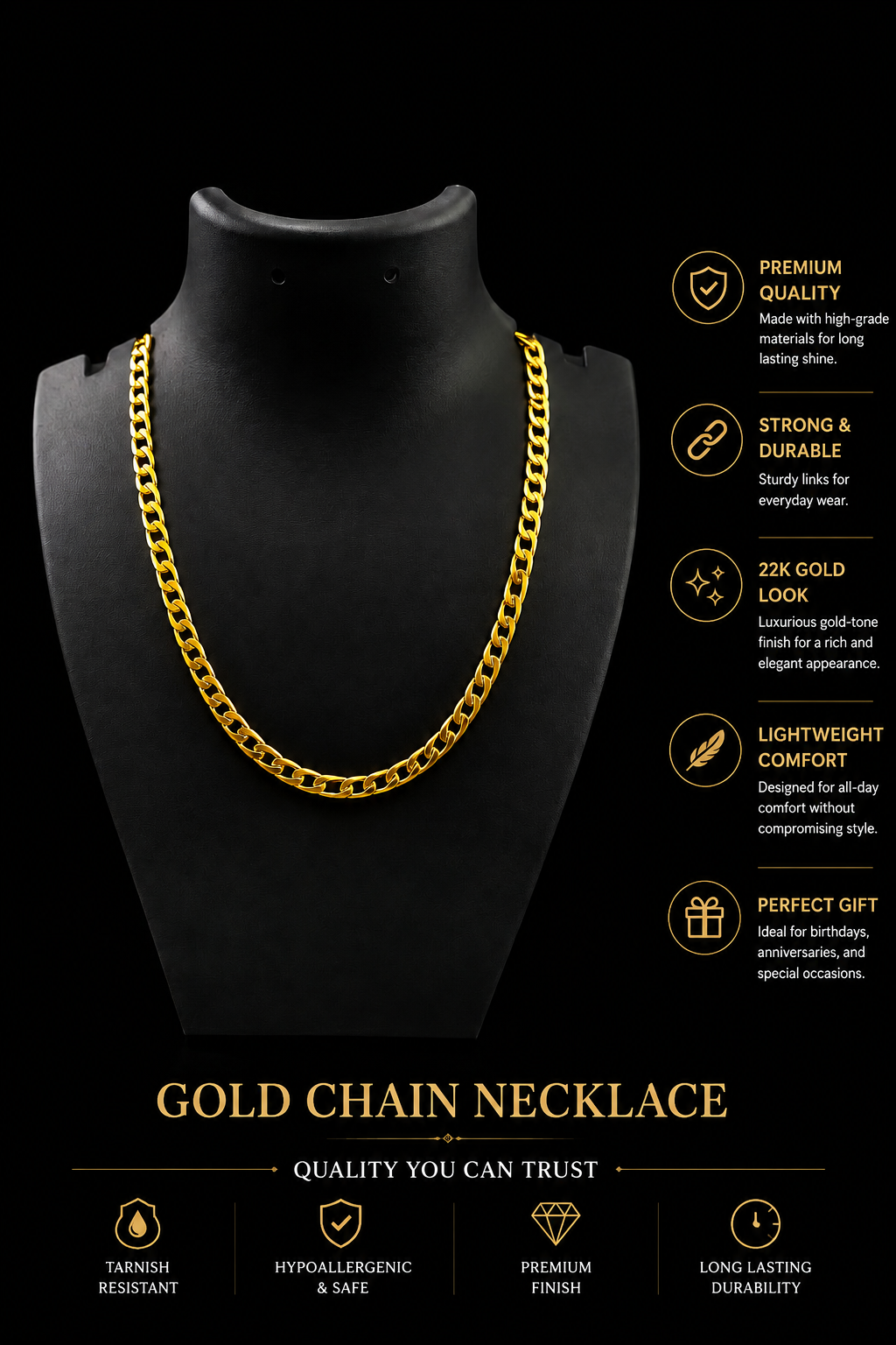 Royal Classic Cuban Link Chain Necklace