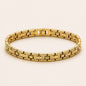Geometric Link Men’s Brass Bracelet